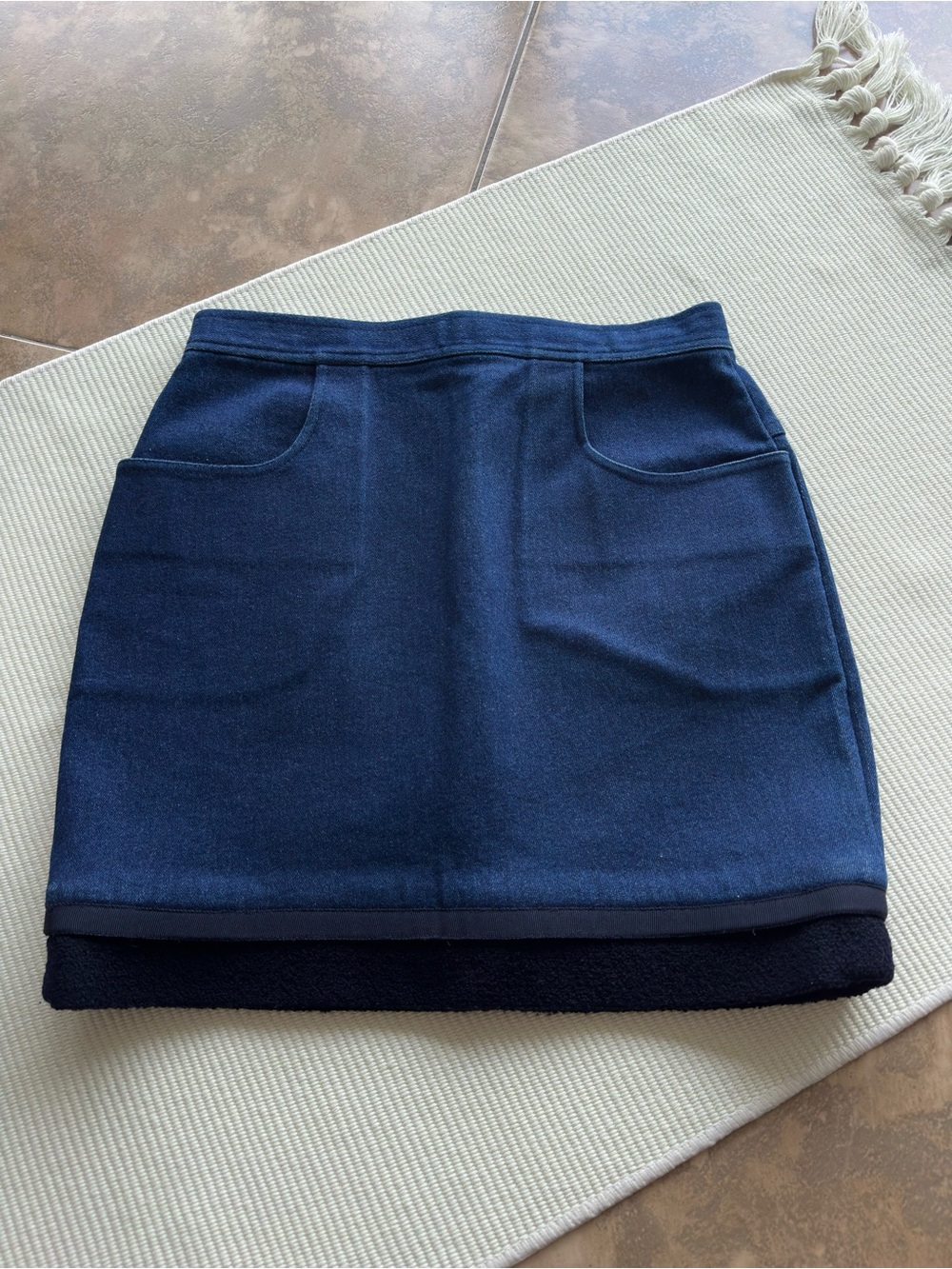 Vintage 80s CHANEL BOUTIQUE Denim Mini Skirt